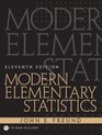 Modern Elementary Statistics 11th Edition