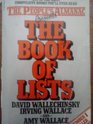 THE BOOK OF LISTS V 1