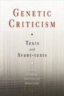 Genetic Criticism Texts and Avanttextes