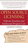 Open Source Licensing  Software Freedom and Intellectual Property Law