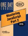 Mastering JavaScript Part 2 OneDay Course