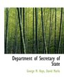 Department of Secretary of State