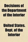 Decisions of the Department of the Interior