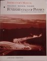 Instructor'S Manual to Accompany Fundamentals of Physics 4ed