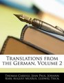 Translations from the German Volume 2