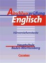 Abschluprfung Englisch Hauptschule BadenWrttemberg Hrverstehenstexte 1 Cassette