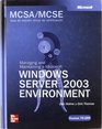 McSa/MCSE Examen 70290 Windows Server 2003 Environment