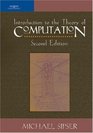 Introduction to the Theory of Computation Second Edition