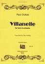 Villanelle for Horn  Orchestra Woodwind Quintet