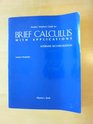 Student Solutions Guide for Brief Calculus with Applications Larson/Hostetler