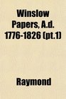 Winslow Papers Ad 17761826
