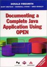 Documenting A Complete Java Application Using Open