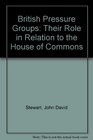 British Pressure Groups  Their Role in Relation to the House of Commons