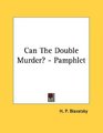 Can The Double Murder  Pamphlet