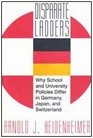 Disparate Ladders Why School and University Policies Differ in Germany Japan and Switzerland