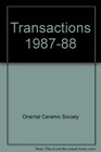 Transactions 198788