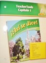 Asi se dice Capitulo 1 TeacherTools