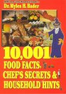 10001 Food Facts Chef's Secrets  Household Hints