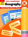 EvanMoor Skill Sharpeners Geography Grade K Student Edition Supplemental or homeschool Activity Book Basic Map Skills