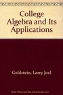 College Algebra and Its Applications