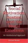 Social Motivation Justice And The Moral Emotions An Attributional Approach