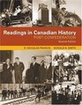 Readings in Canadian History  PostConfederation