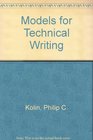 Models for Technical Writing