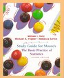 Student Study Guide for The Basic Practics of Statistics Second Edition