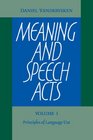Meaning and Speech Acts 2 Volume Paperback Set