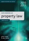 Core Statutes on Property Law 20102011