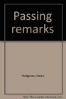 Passing remarks