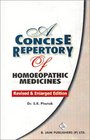 A Concise Repertory of Homoeopathic Medicines Revised  Enlarged Edition