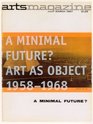A Minimal Future Art As Object 19581968