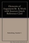 Elements of Argument 8e   Work with Sources Quick Reference Card