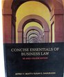 Concise Essentials Of Business Law