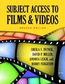 Subject Access to Films  Videos
