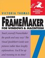 FrameMaker 7 for Macintosh and Windows Visual QuickStart Guide