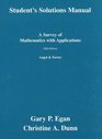 A Survey of Mathematics With Applications Student's Solutions Manual