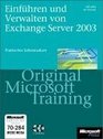 Einfhren und Verwalten von Microsoft Exchange Server 2003