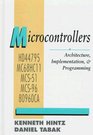 Microcontrollers Architecture Implementation  Programming