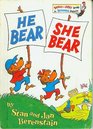 He Bear, She Bear (A Bright  Early Book, 20)