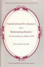 Constitutional Development in a Modernizing Society  The United States 1803 to 1917