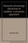 Senoufo phonology discourse to syllable