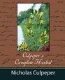 Culpeper's Complete Herbal  Nicholas Culpeper