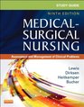 Study Guide for MedicalSurgical Nursing Assessment and Management of Clinical Problems 9e