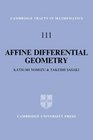 Affine Differential Geometry Geometry of Affine Immersions