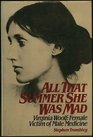 All That Summer She Was Mad Virginia Woolf Female Victim of Male Medicine