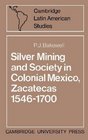 Silver Mining and Society in Colonial Mexico Zacatecas 15461700