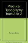Practical Typography from A to Z