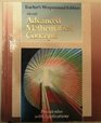 Advanced Mathematical Concepts Precalculus with Applications Teacher's Wraparound Ed